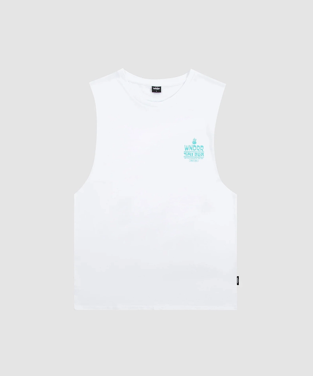 Wave Core WNDRR Tiki Bar Muscle Top (White)