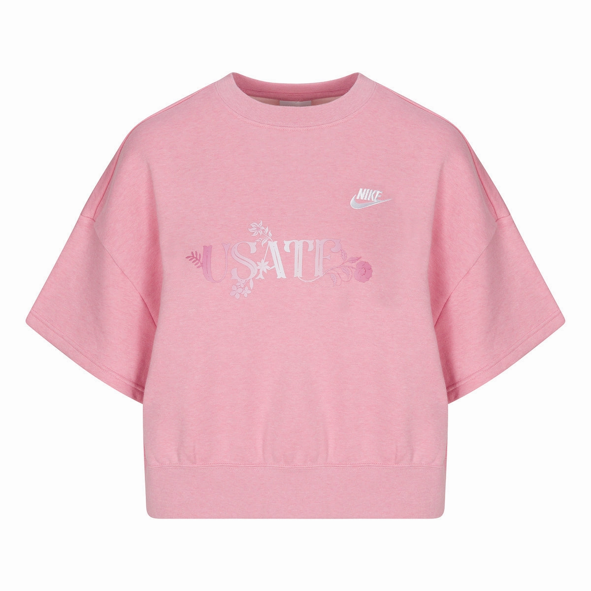 Nike USATF Women's Club Fleece Loose Top ZonalVentilation TaglessComfort