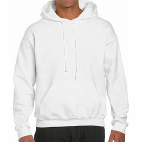 Blank Threads Classic Mens Hoody - White AntiSnagTechnology PreShrunk Cotton