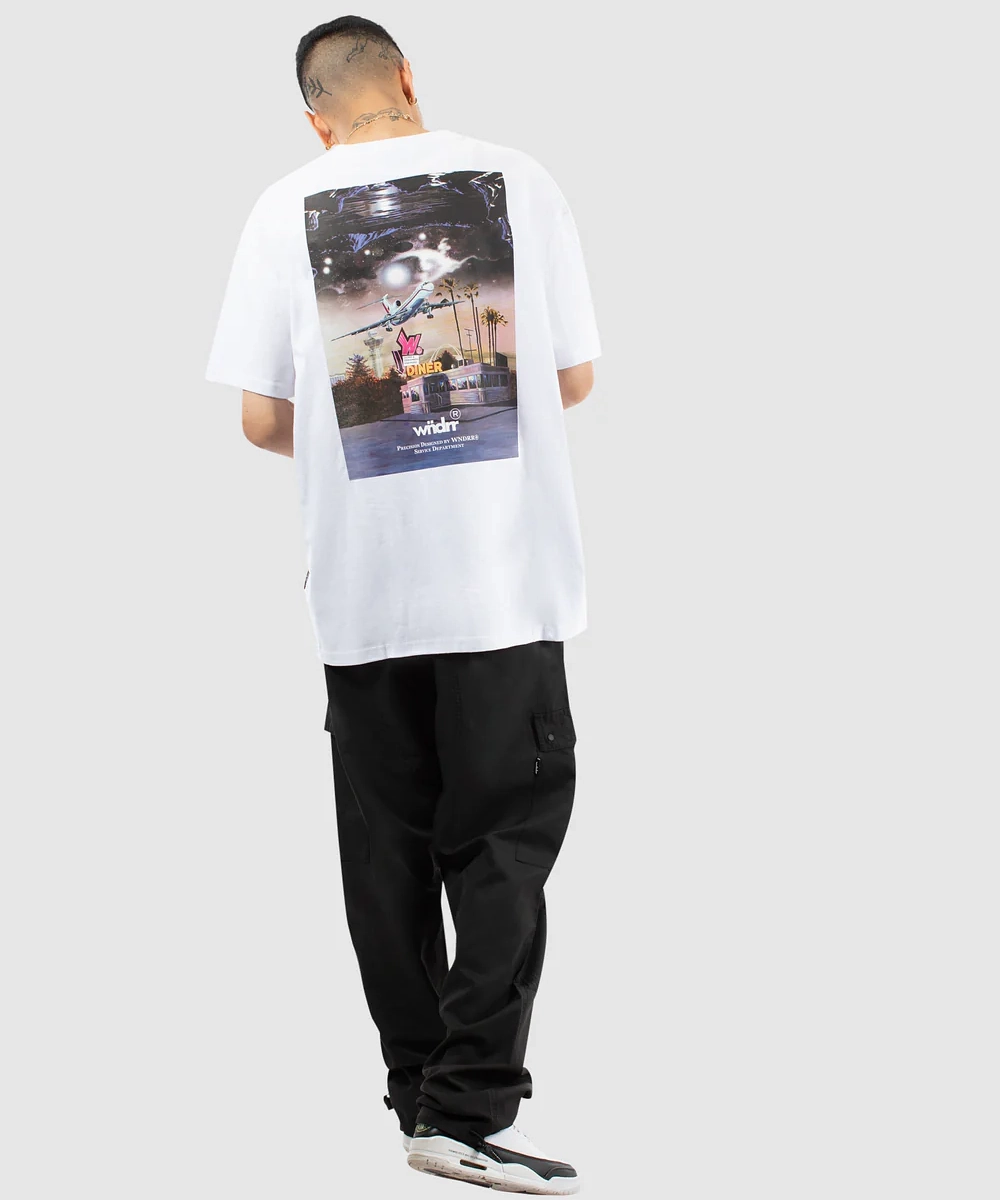 WrinkleFreeTexture UV Protection WNDRR Preflight Box Fit Tee (White)