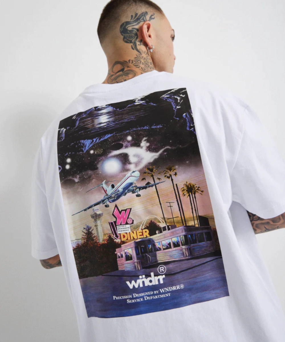 outdoor mode WNDRR Preflight Box Fit Tee (White)