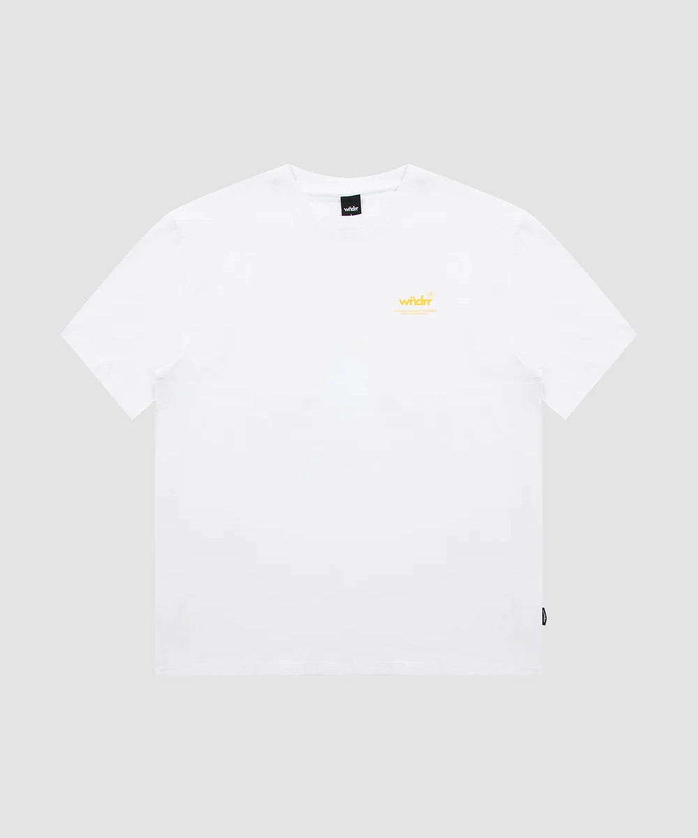 WNDRR Preflight Box Fit Tee (White) AbrasionFree Edging Formal Tone