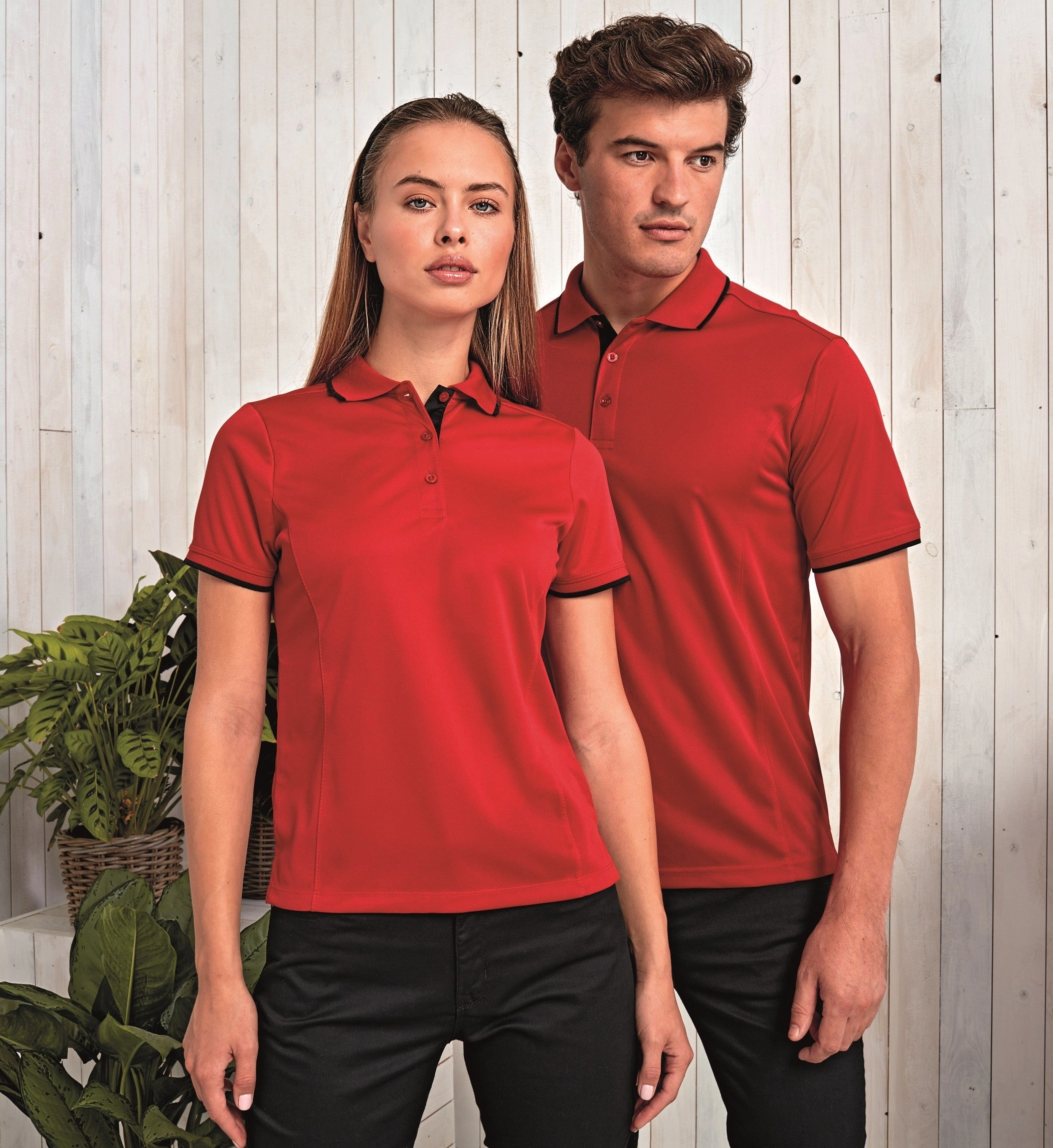 Contrast Coolchecker Polo | BLACK/LIME Soft Flow Earth Fit