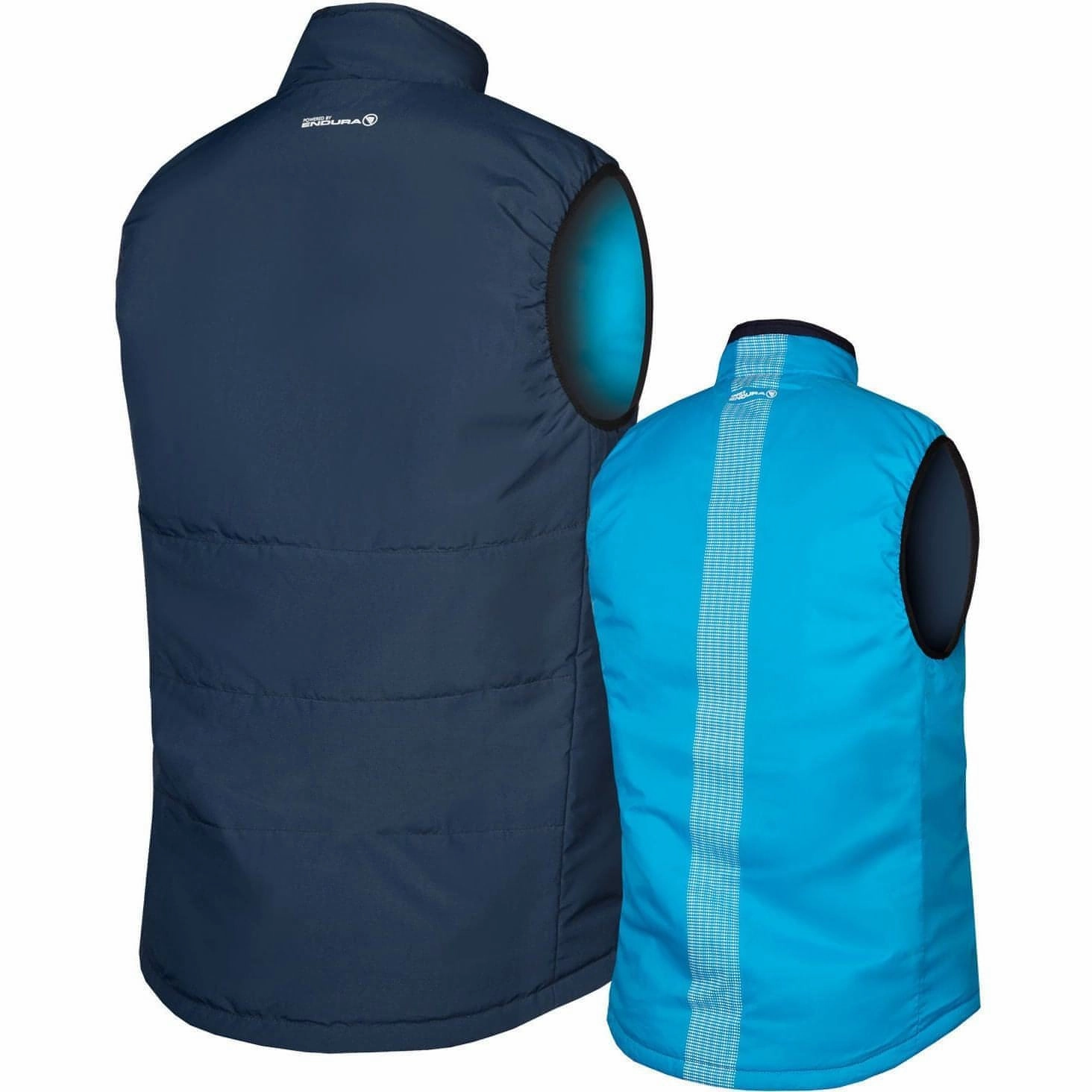 Brompton New York Reversible Mens Cycling Gilet - Blue Effort low quality