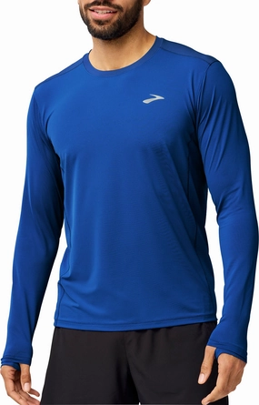 Brooks Atmosphere 3.0 Long Sleeve Mens Running Top - Blue shopping