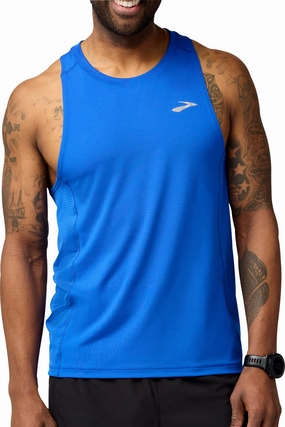 Stretch Material Brooks Atmosphere 3.0 Mens Running Vest - Blue