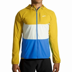 City Ready suitable for work uniforms Brooks Canopy Mens Running Jacket - Yellow