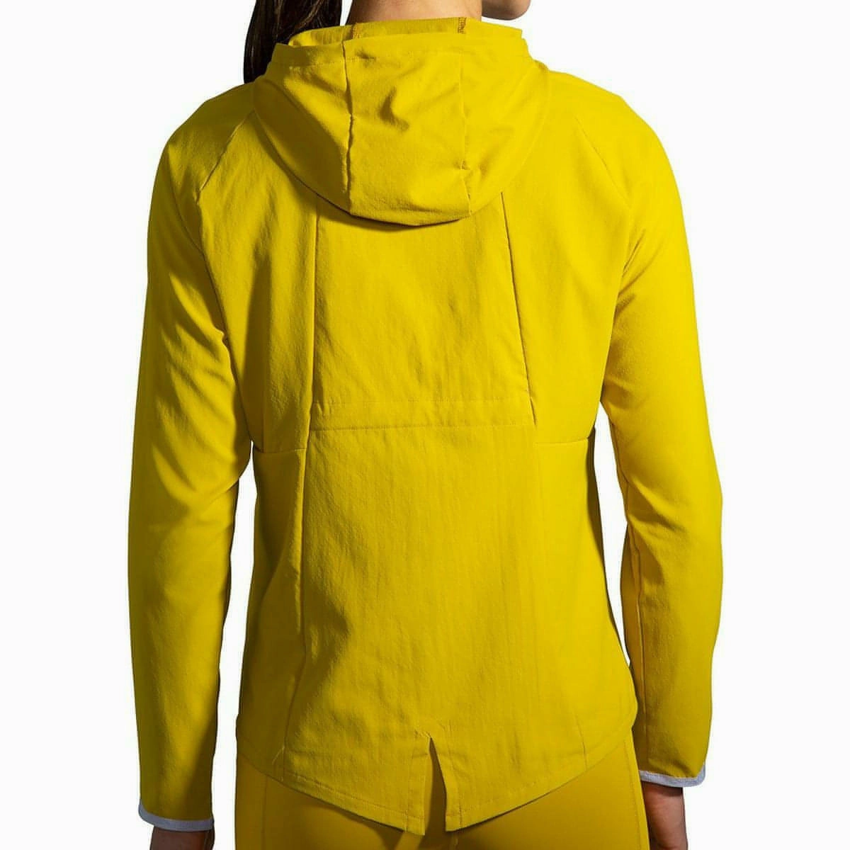 Brooks Canopy Womens Running Jacket - Yellow Clock