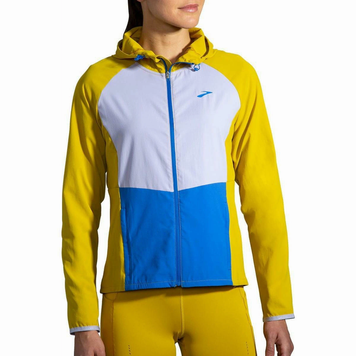 Brooks Canopy Womens Running Jacket - Yellow Defy