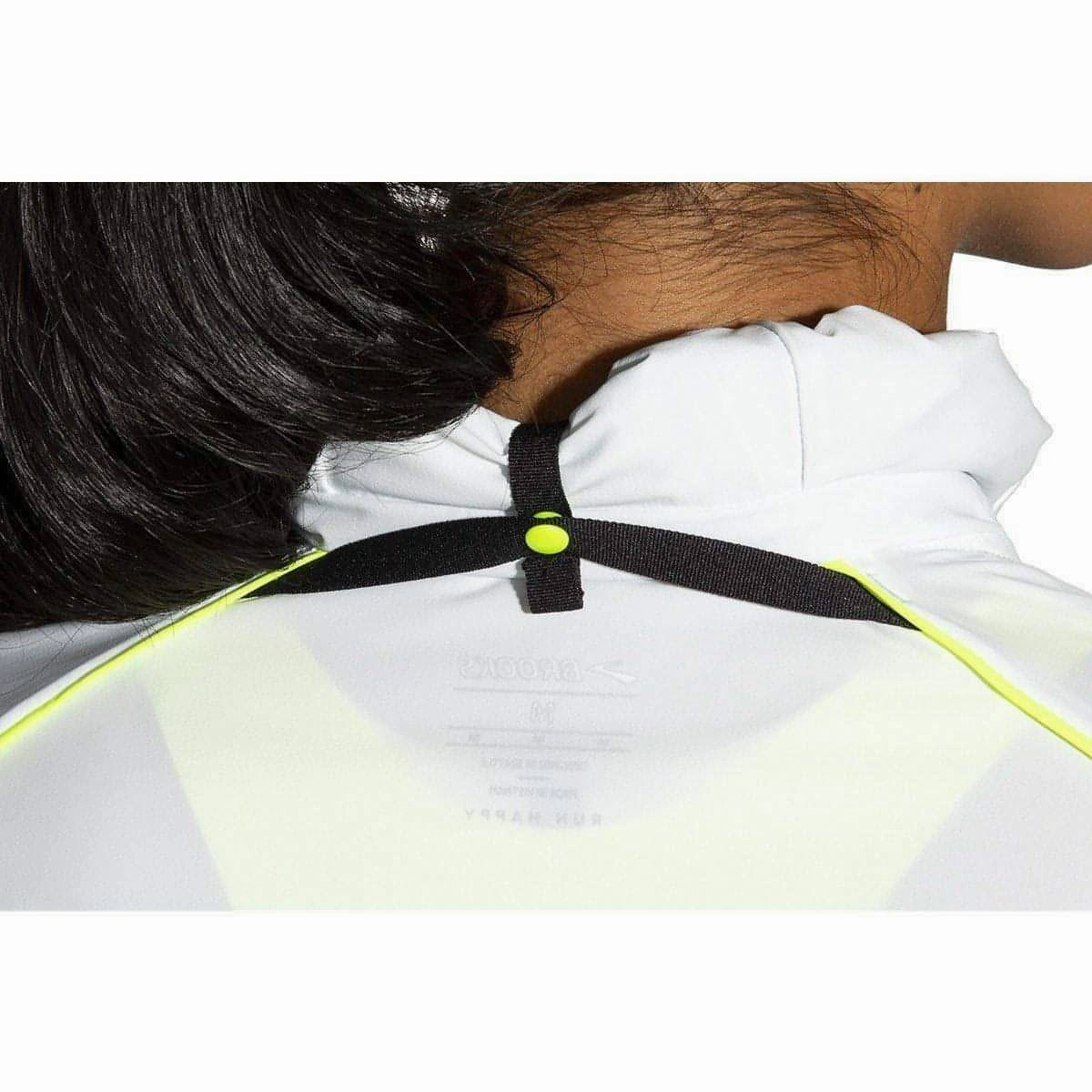 Multi Pocket Design Elastic waist Brooks Carbonite Womens Running Jacket - Grey