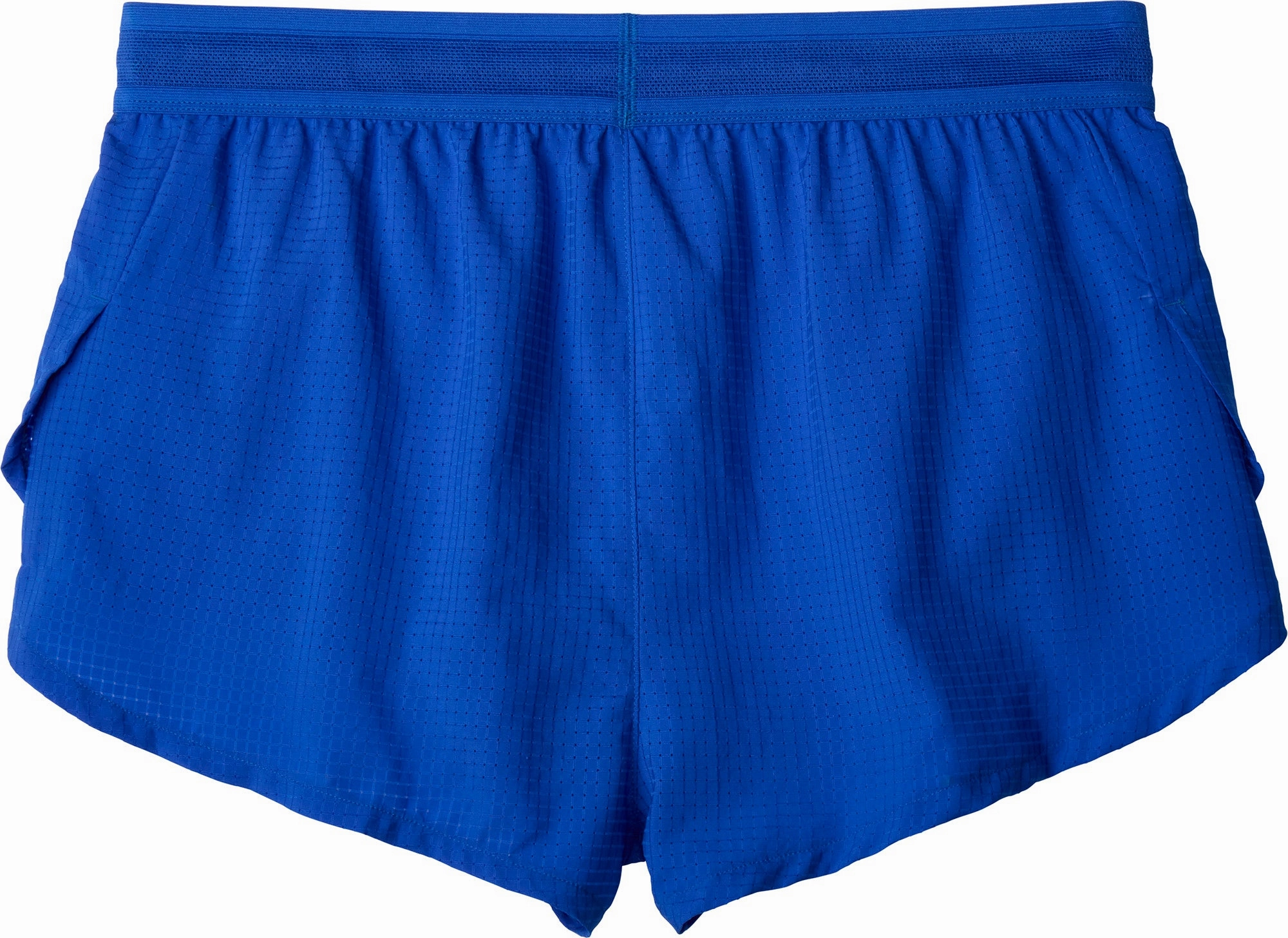 Brooks Elite 2 Inch Split Womens Running Shorts - Blue Low Maintenance Fabric Yarn Dyed Pattern
