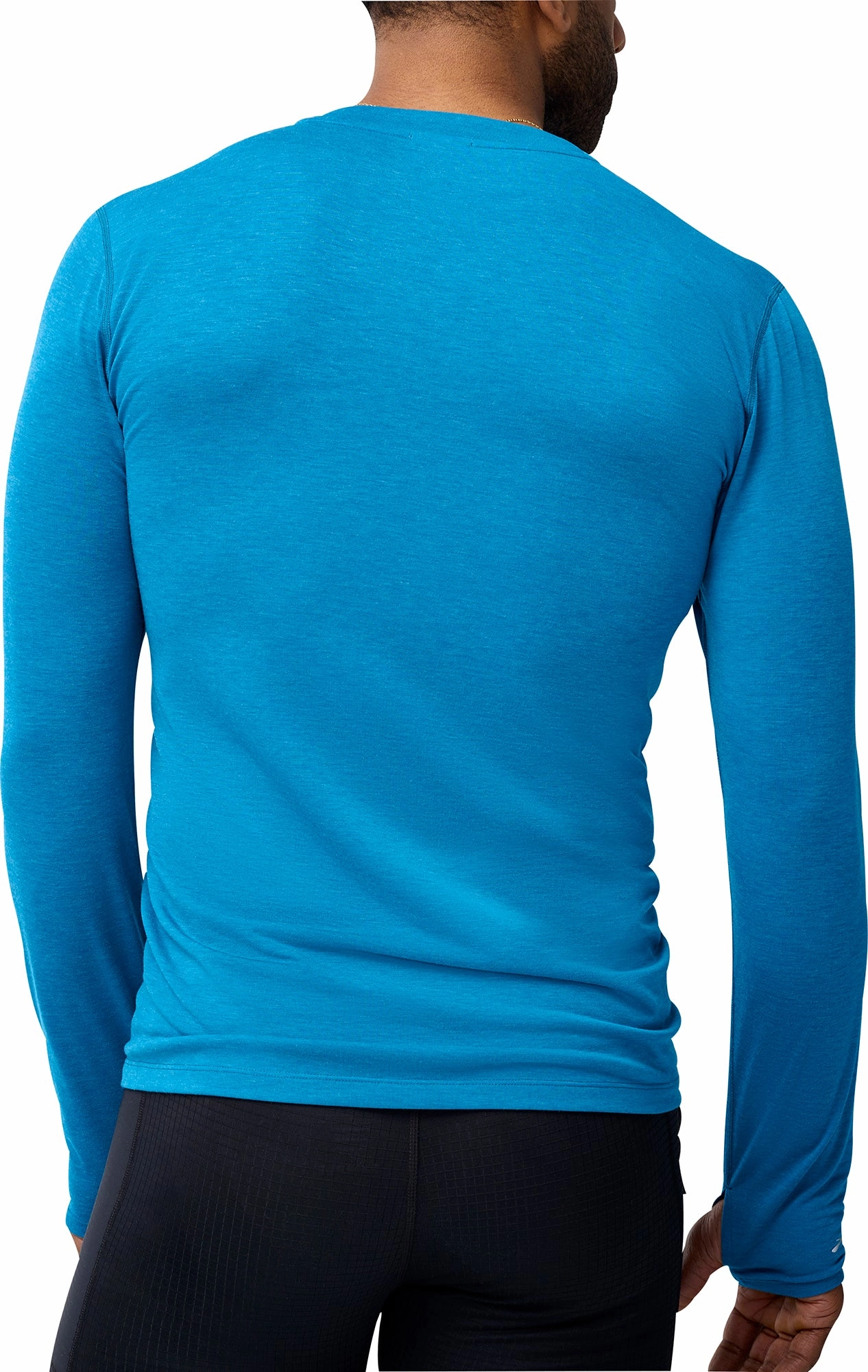 Brooks High Point Long Sleeve Mens Running Top - Blue Luxury Brand Odor Resistant