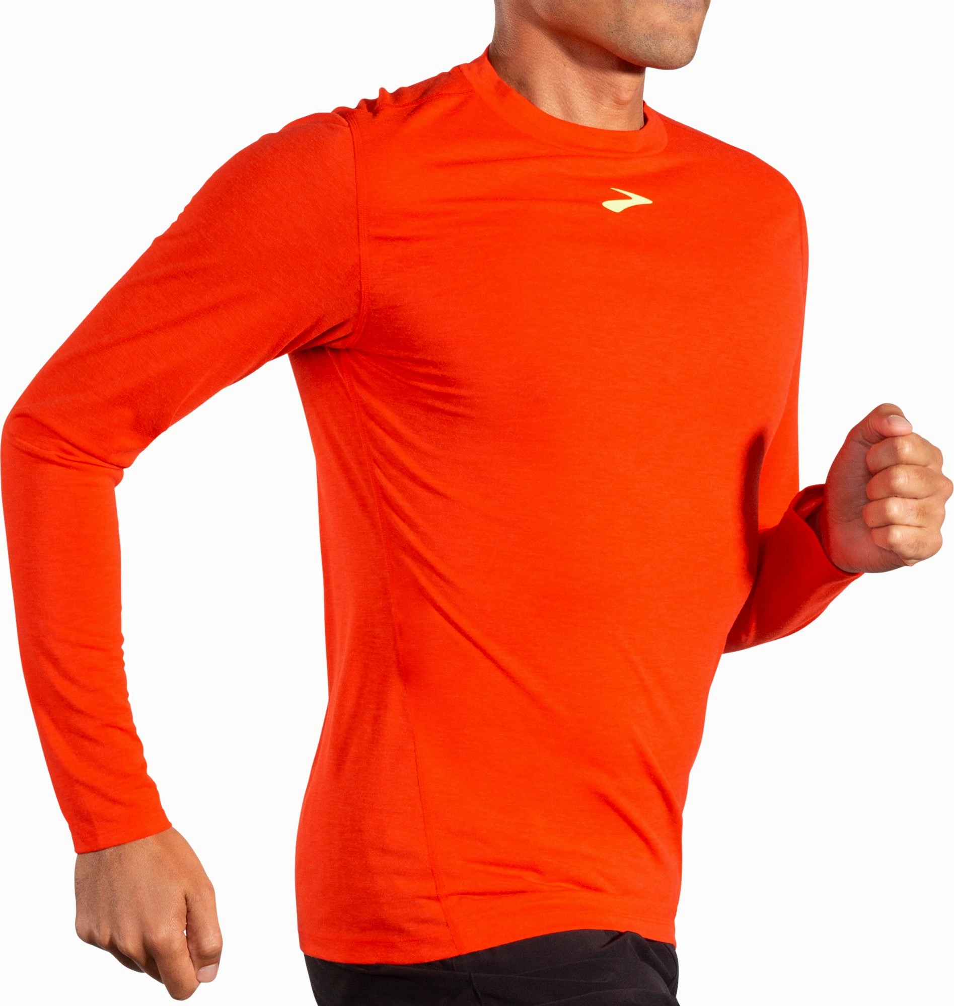 Brooks High Point Long Sleeve Mens Running Top - Red attic Gift