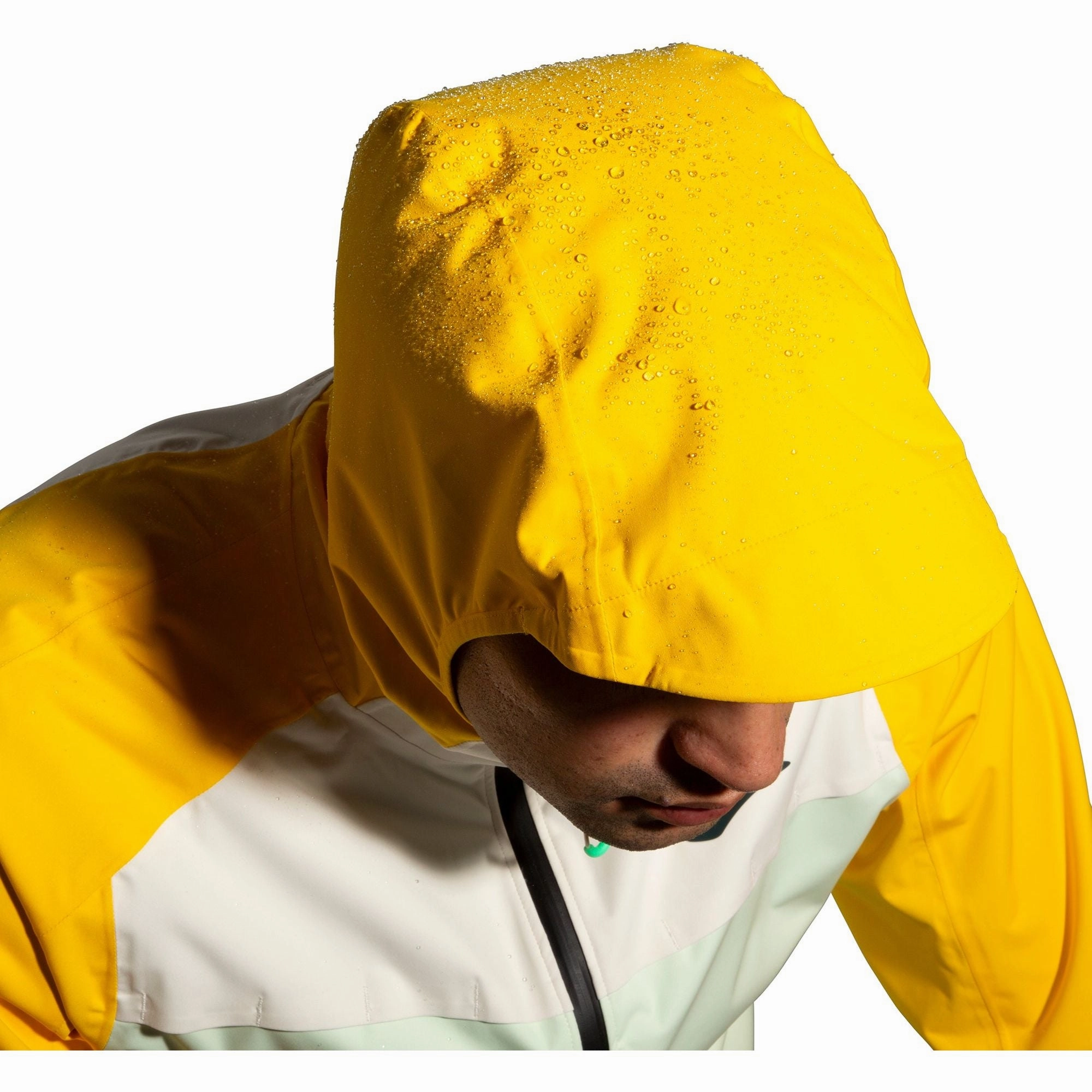 Brooks High Point Waterproof Mens Running Jacket - Yellow Adventure-Ready Wear Party use