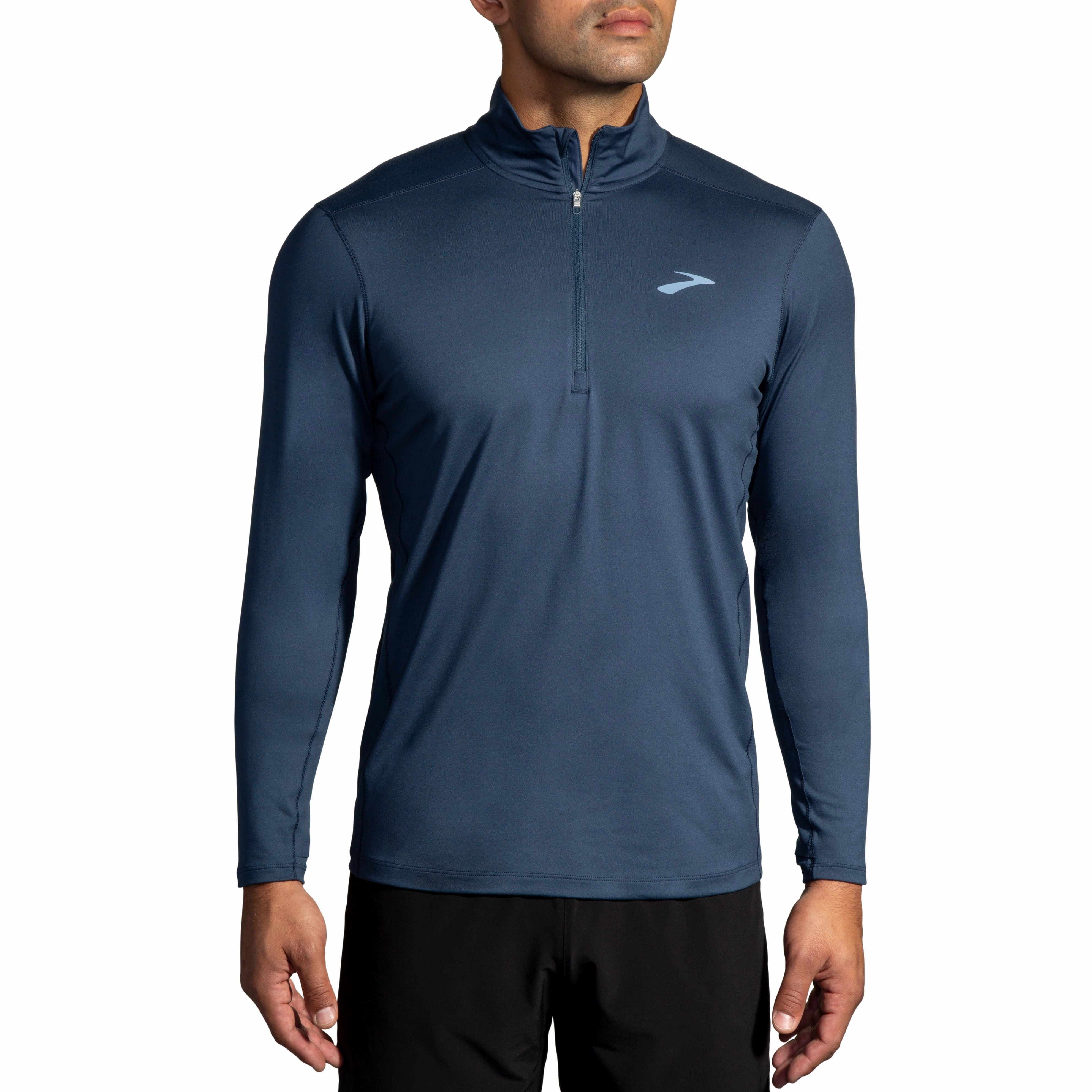 Brooks Men's Dash 1/2 Zip 2.0 Anti Static Lining Non cuffed edge