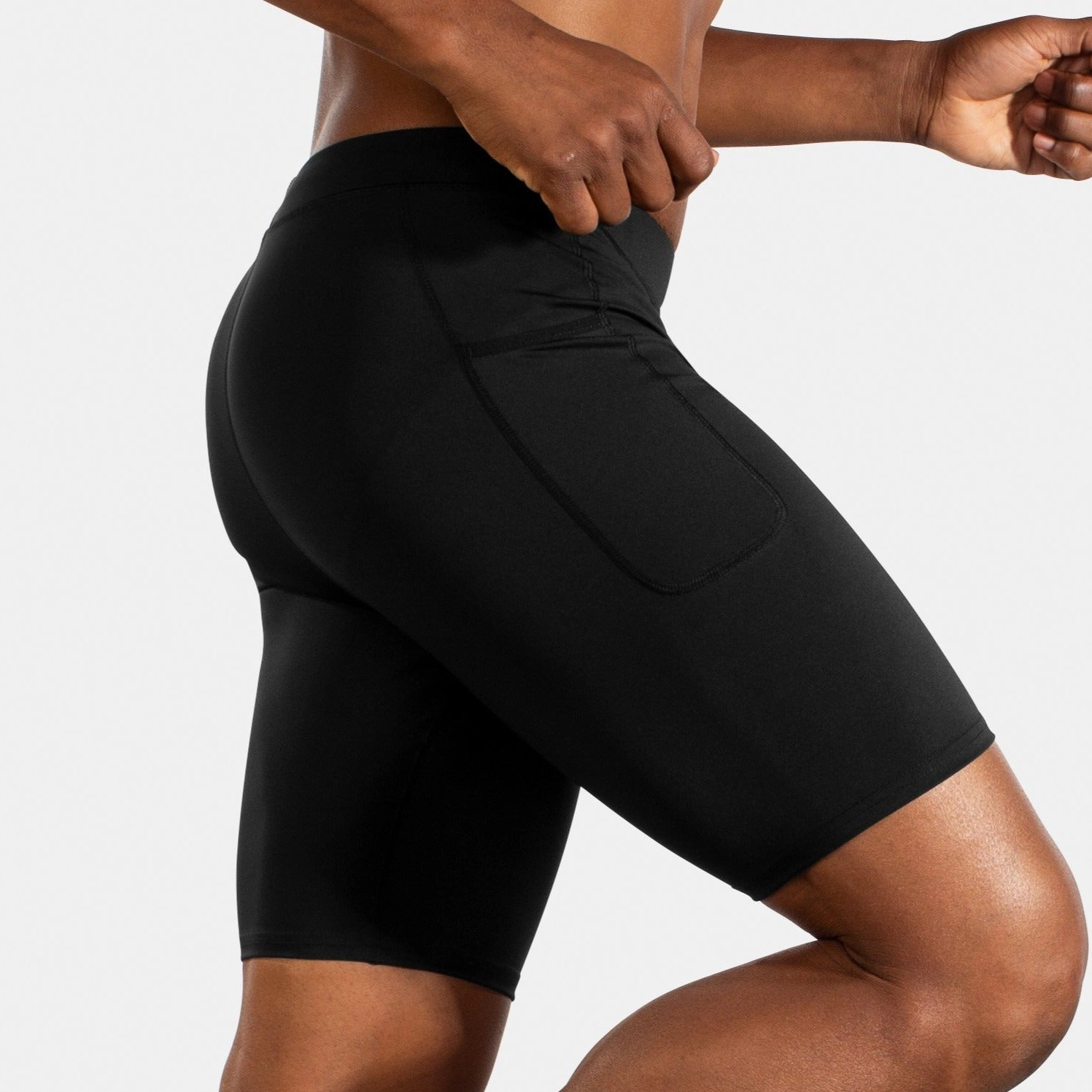 Brooks Men's Source 9" Short Tight Quick Dry Material Versatile Layering Capability