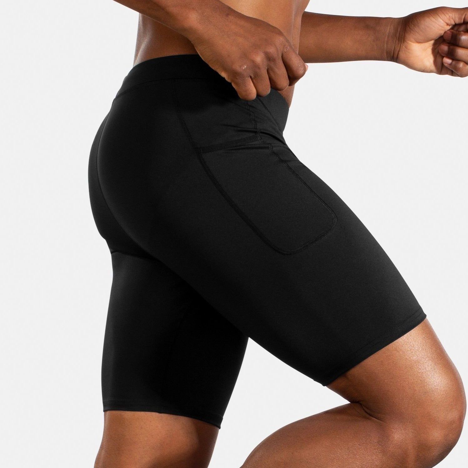 Brooks Men's Source 9" Short Tight Hygienic Antimicrobial Layer