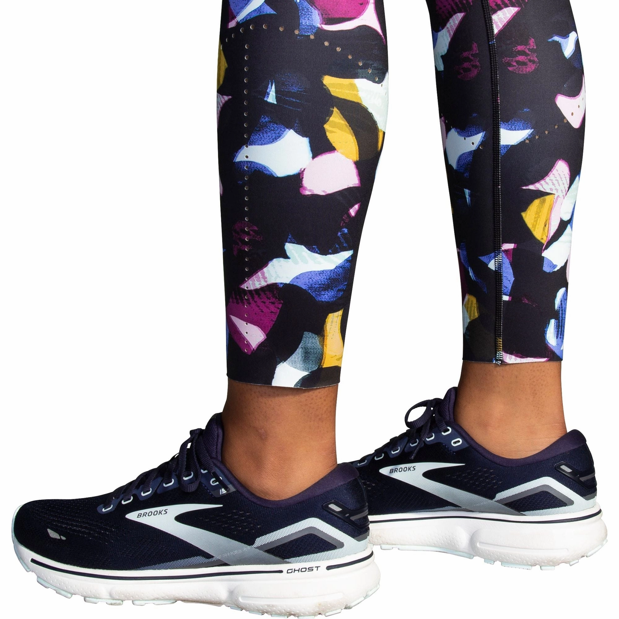 Brooks Method Womens 7/8 Running Tights - Black Water-resistant-coating