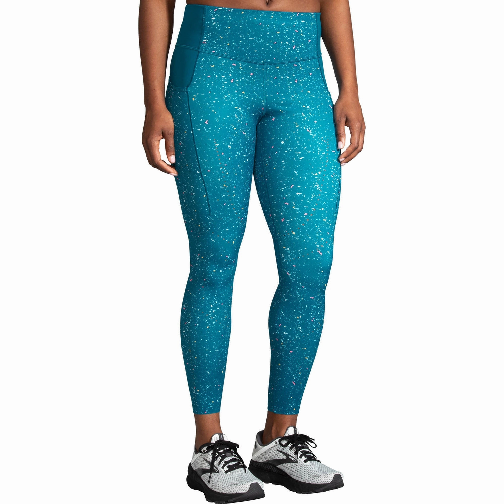Brooks Method Womens 7/8 Running Tights - Blue button venue Exfoliant