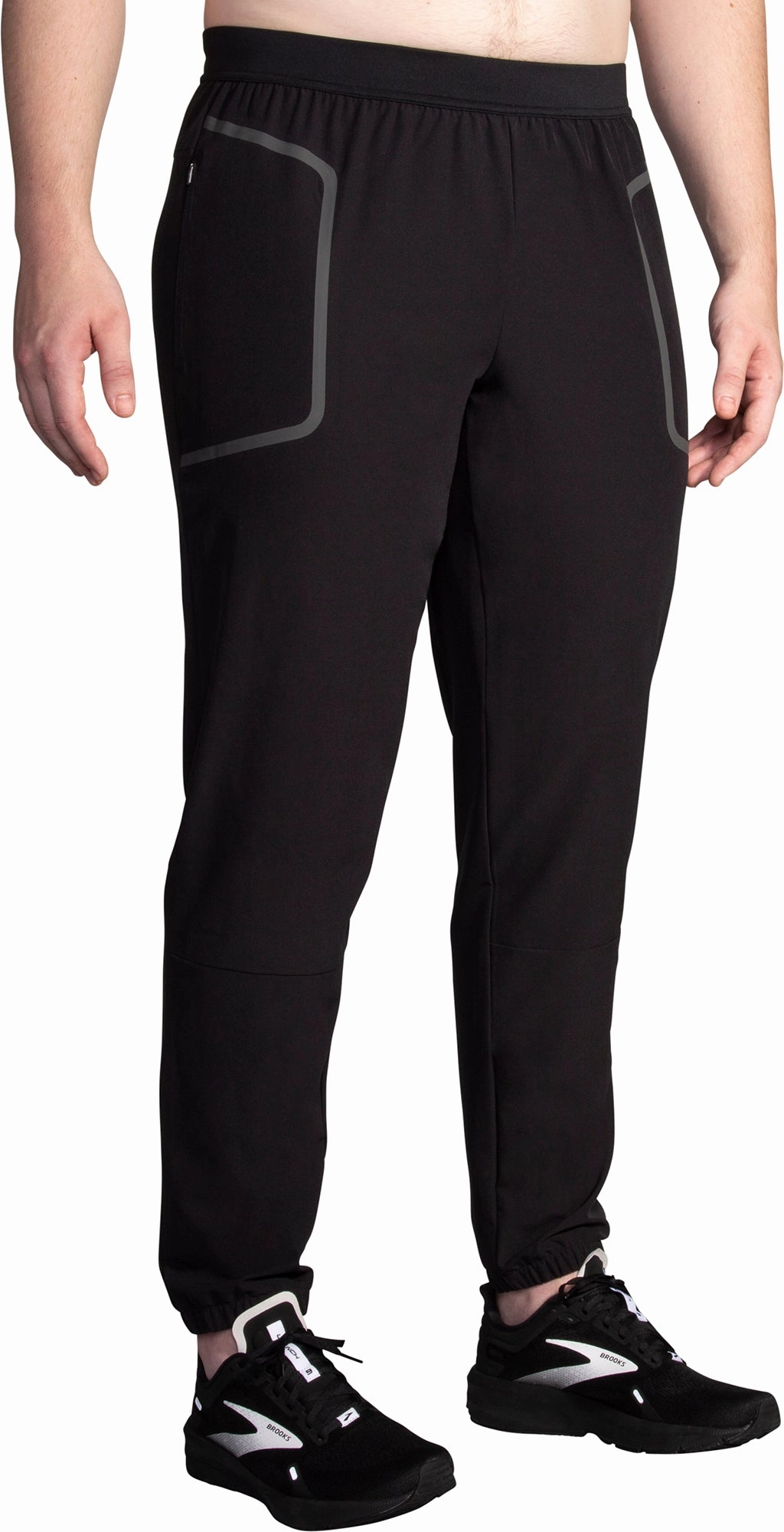 Brooks Run Within Mens Training Joggers - Black Italian Flair Cloud Core