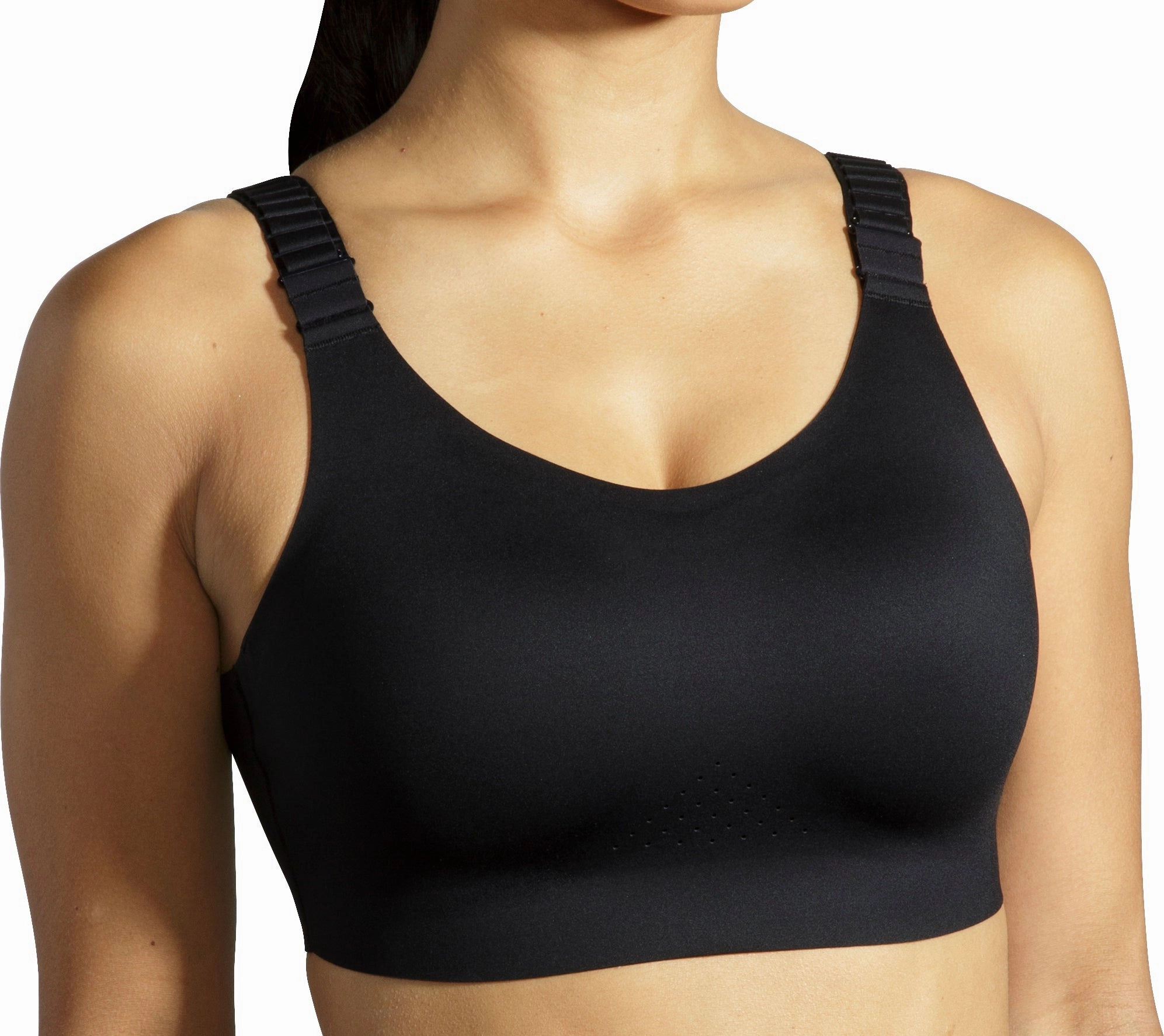 SweatActivatedCooling Brooks Scoopback 2.0 Womens Sports Bra - Black
