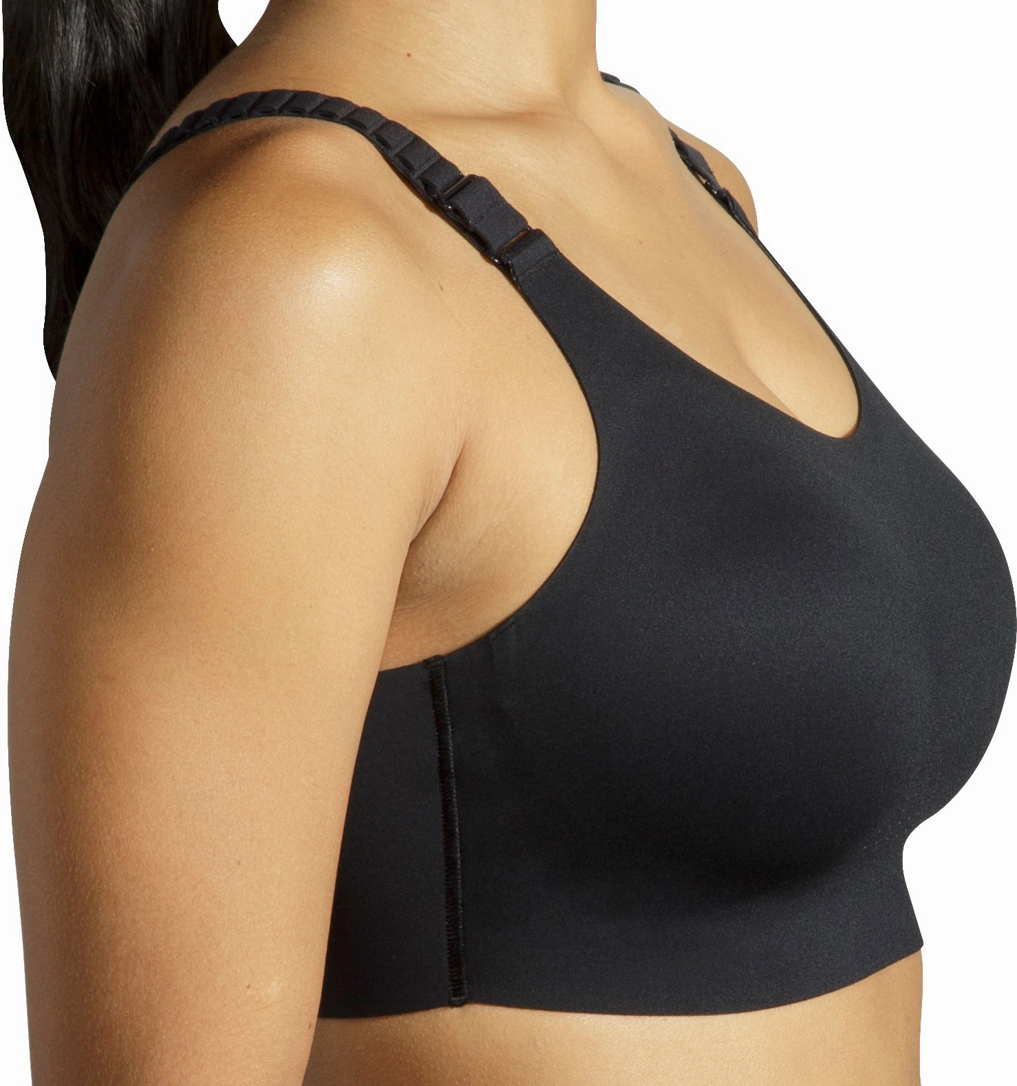 Brooks Scoopback 2.0 Womens Sports Bra - Black Carbon Fiber Active Gear
