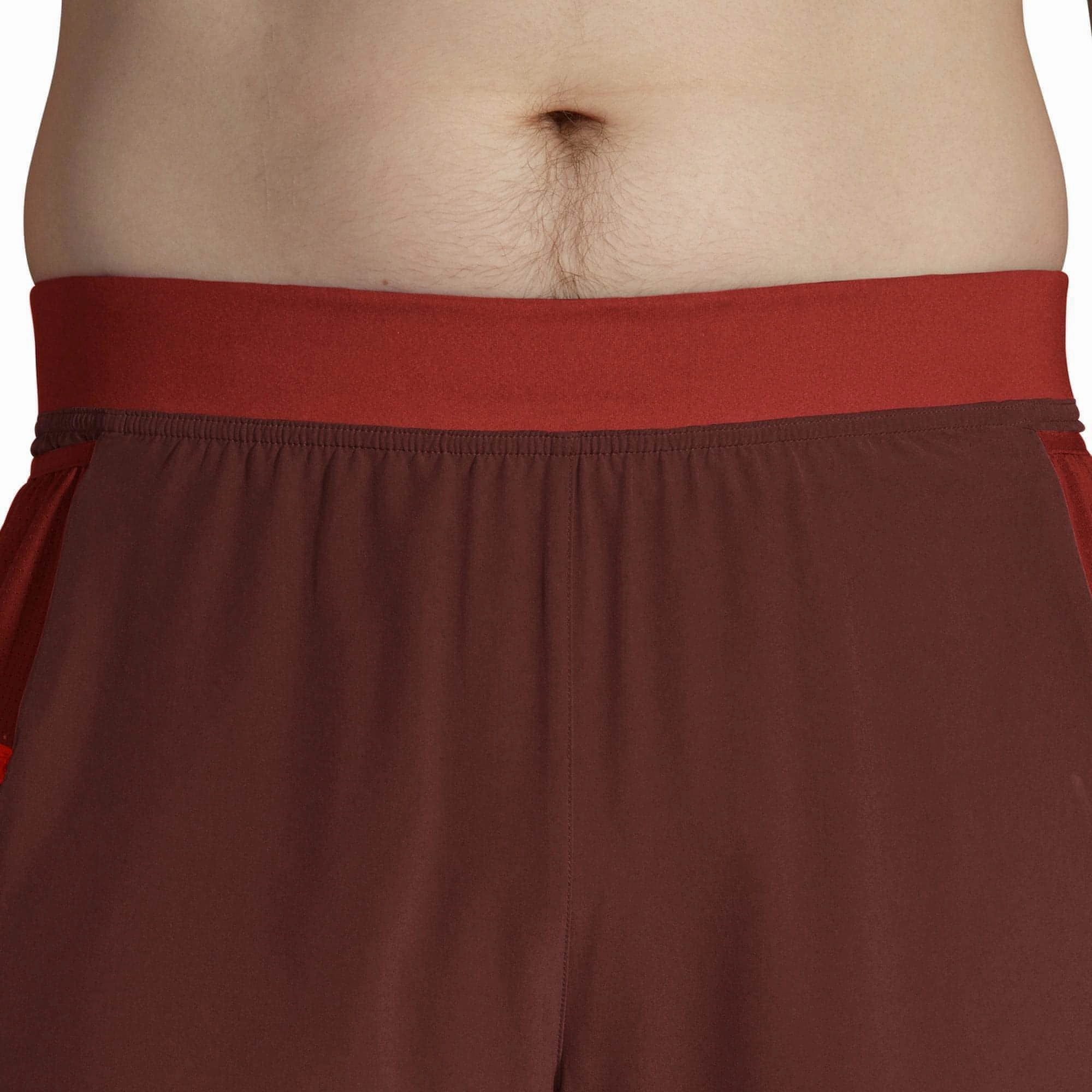 Brooks Sherpa 7 Inch 2 in 1 Mens Running Shorts - Red Fade Resistant Dye
