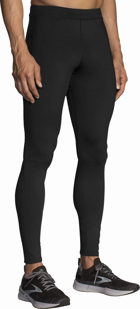 Brooks Source Mens Long Running Tights - Black Trendy-style-factor-attribute Pilates-outfit-feature
