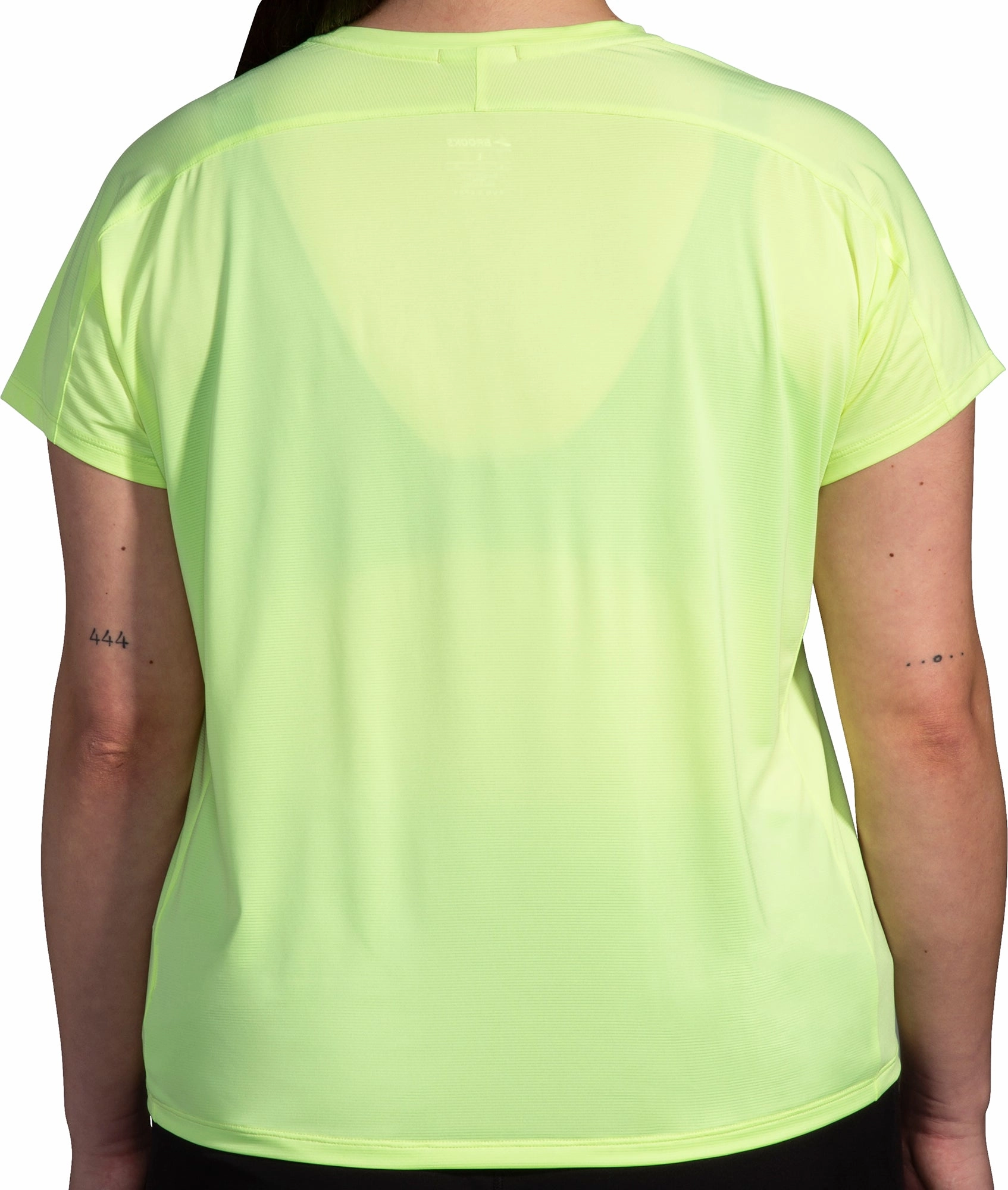Brooks Sprint Free 2.0 Short Sleeve Womens Running Top - Yellow Breathable fabric