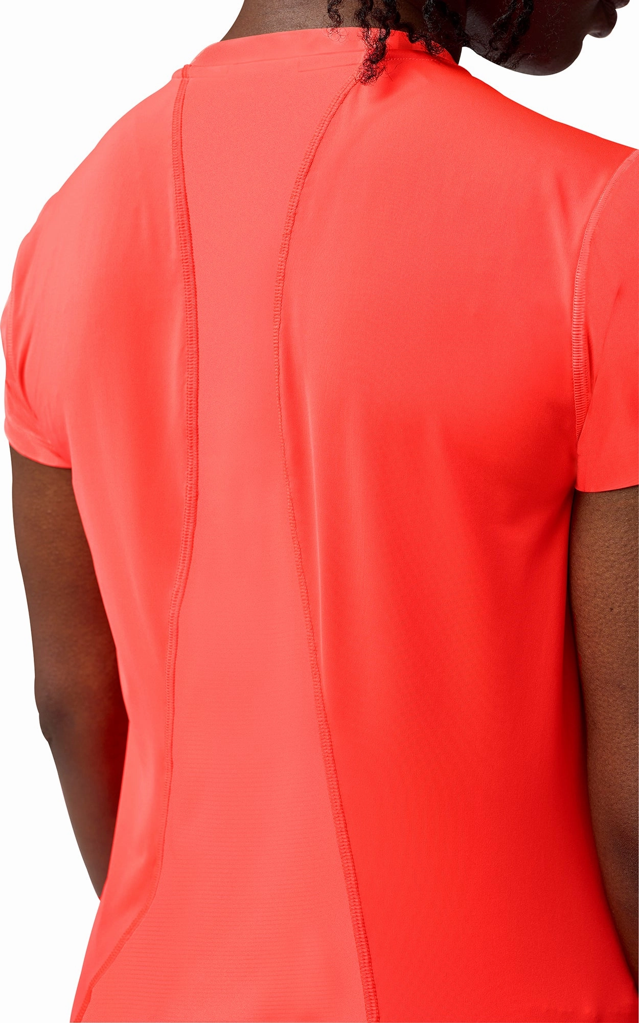AntiPillingTreatment Active Comfort Wear Brooks Sprint Free 3.0 Short Sleeve Womens Running Top - Red