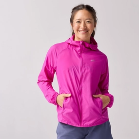 Brooks Women's Canopy Packable Jacket Light Day Jacket OdorControlTreatment