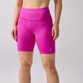 Printed design Brooks Women's Spark 8" Short Tight