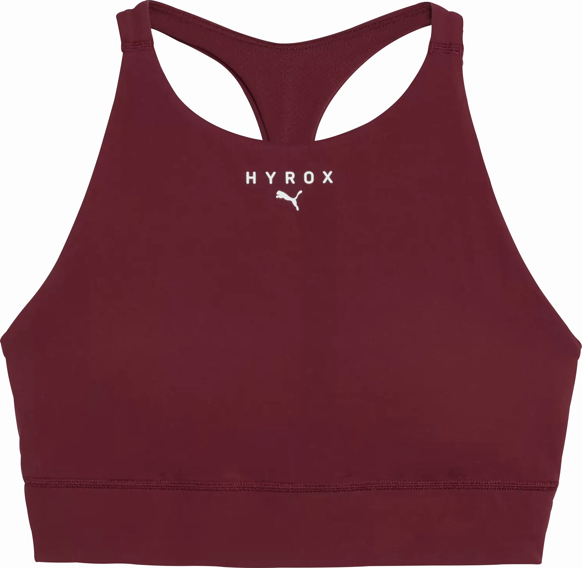 Reuse Mode SmoothGripFastenings Puma X HYROX Shape Luxe High Neck Womens Sports Bra - Red
