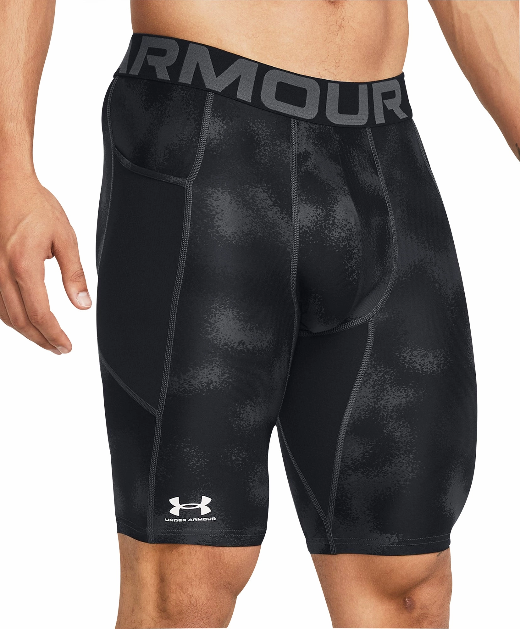 Under Armour HeatGear Long Mens Compression Short Tights - Black Stage Soul