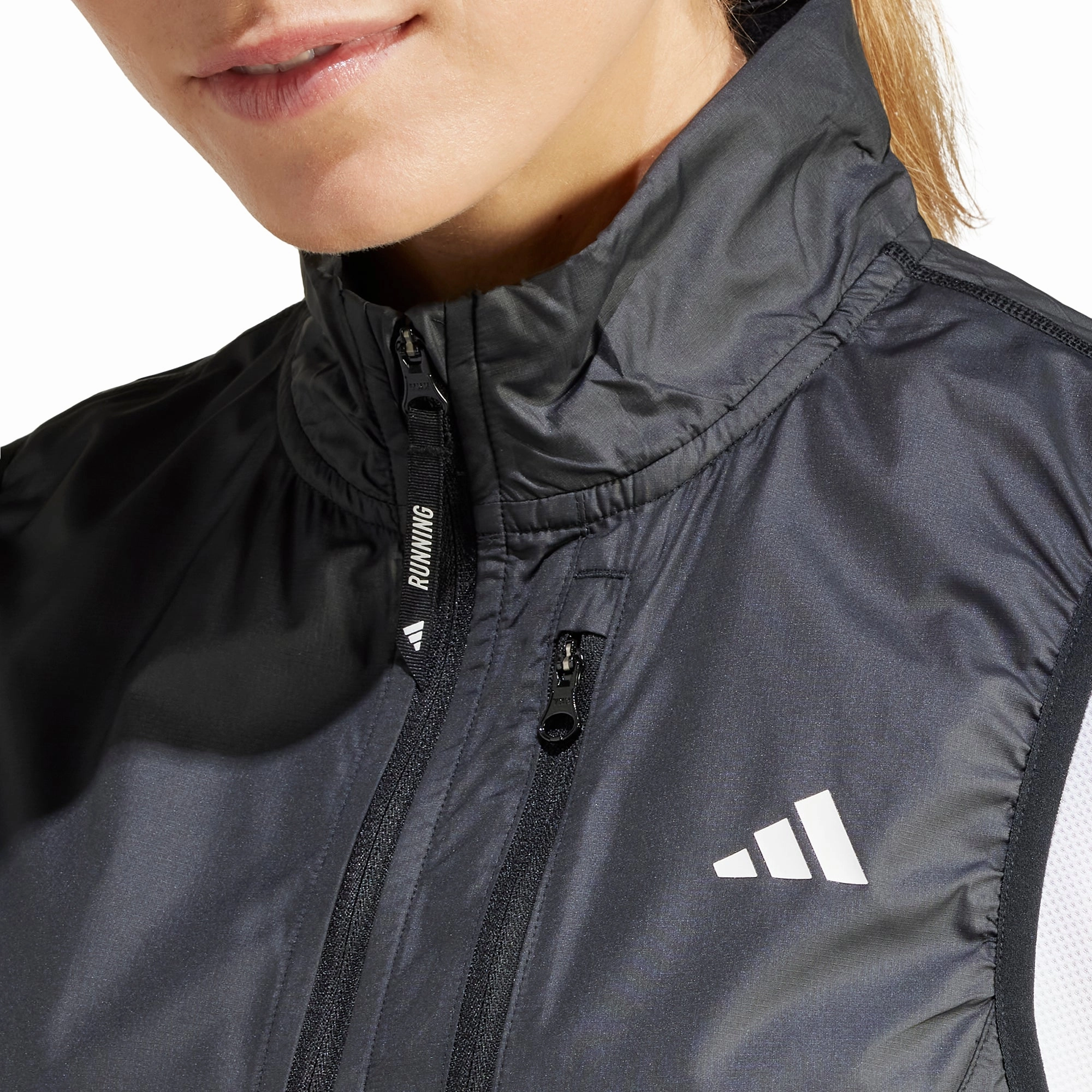 adidas Own The Run Womens Running Gilet - Black Plus Size