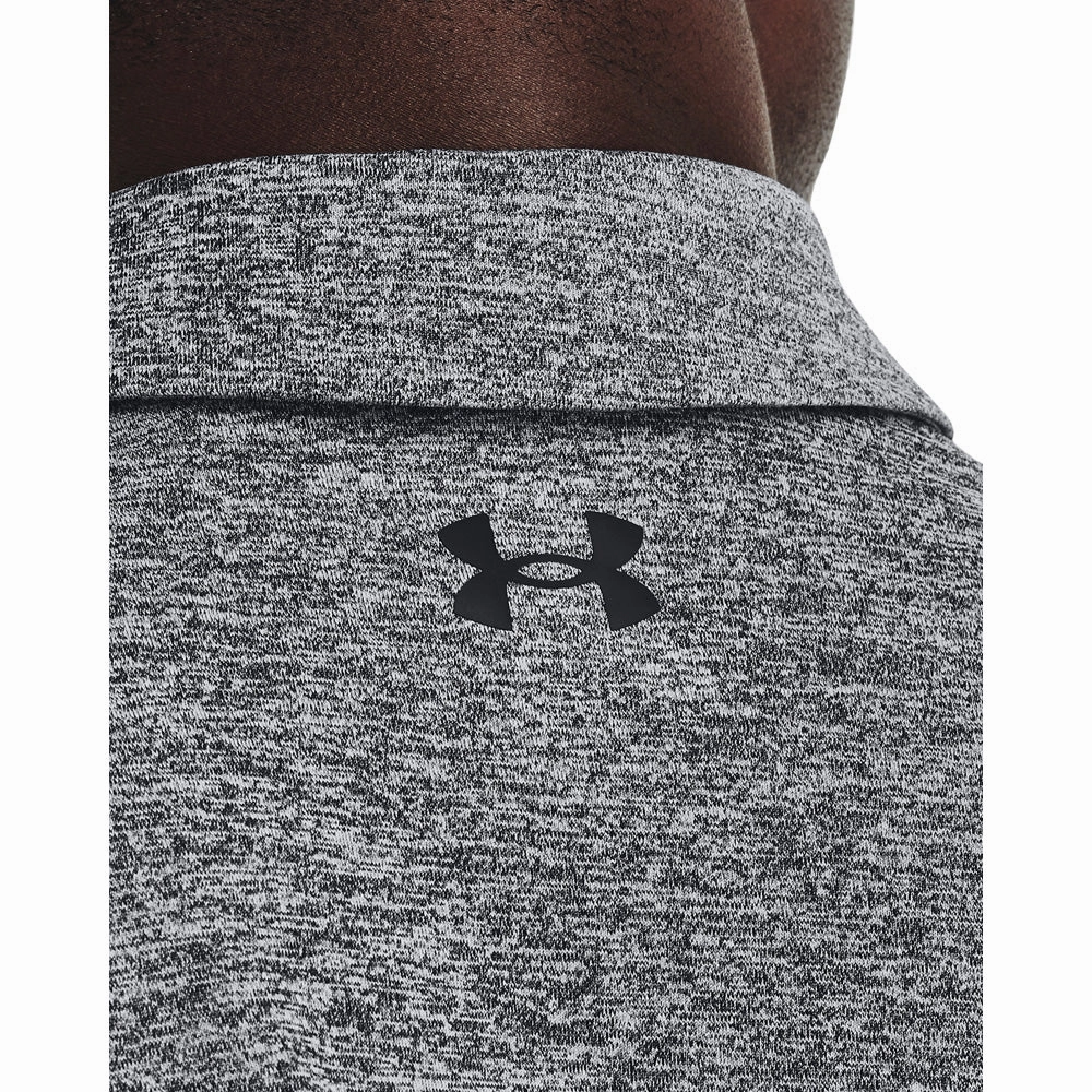 Breathable mesh Under Armour Playoff 3.0 Polo Golf Shirt - Black/White