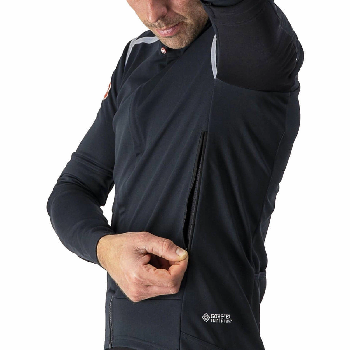 Castelli Perfetto Ros Convertible Mens Cycling Jacket - Black Ticket Stylish Warmth