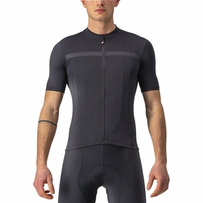 Castelli Classifica Short Sleeve Mens Cycling Jersey - Black with zippers
