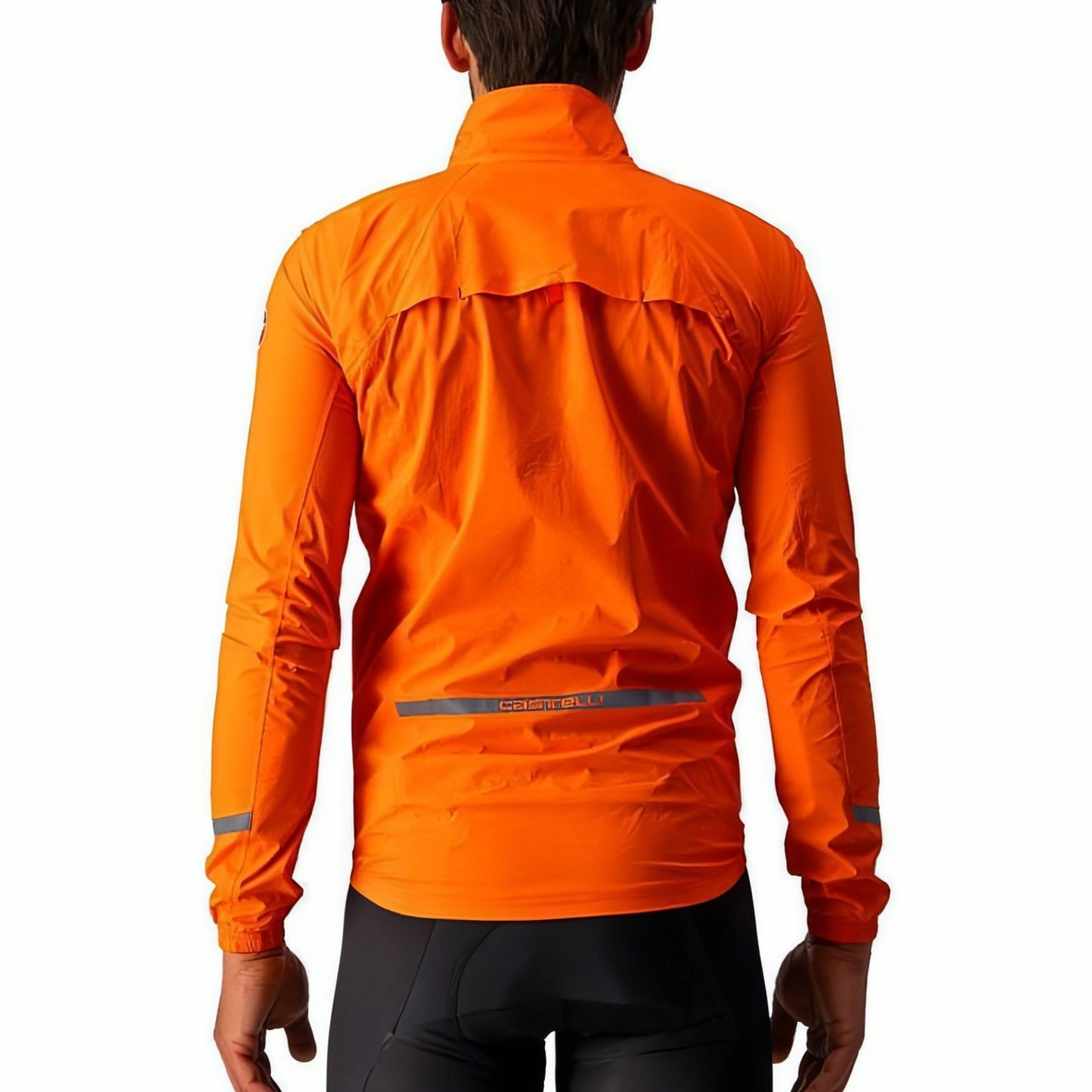 Revolutionize Castelli Emergency 2 Rain Waterproof Mens Cycling Jacket - Orange