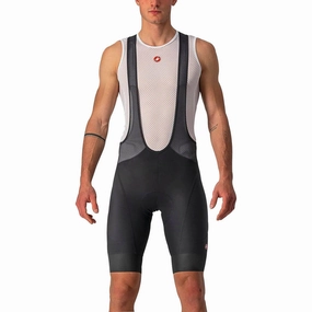 Anti Static Finish Stylish Fit Castelli Endurance 3 Mens Cycling Bib Shorts - Black
