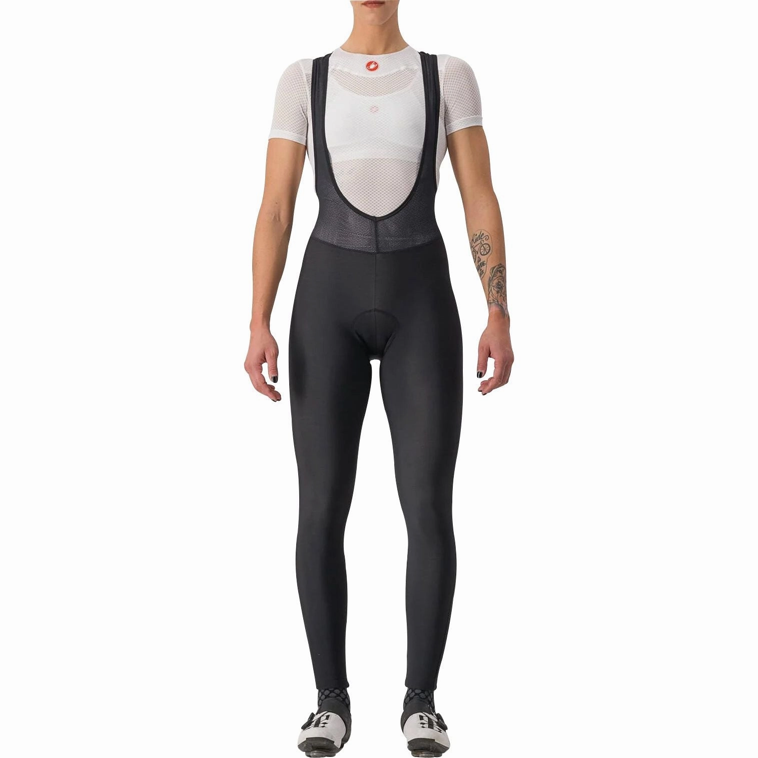 Super Flex Castelli Entrata Womens Cycling Bib Tights - Black
