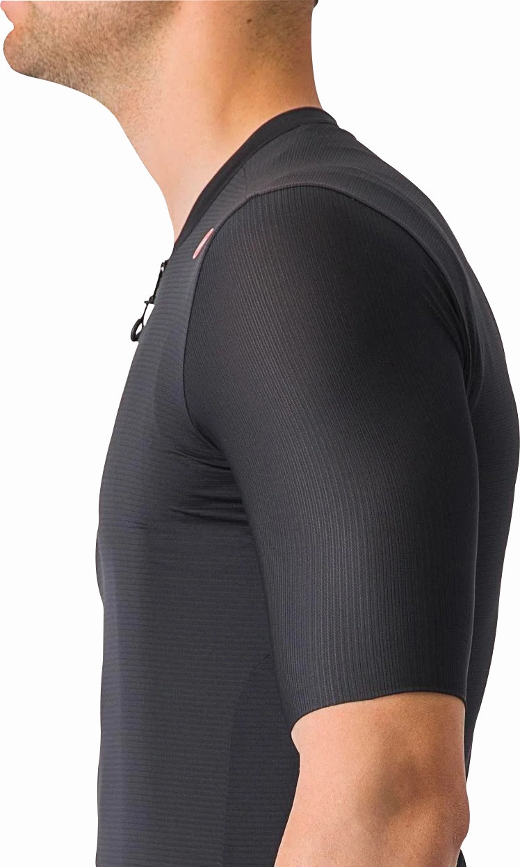 Castelli Espresso Short Sleeve Mens Cycling Jersey - Black QuickCompressionRecovery