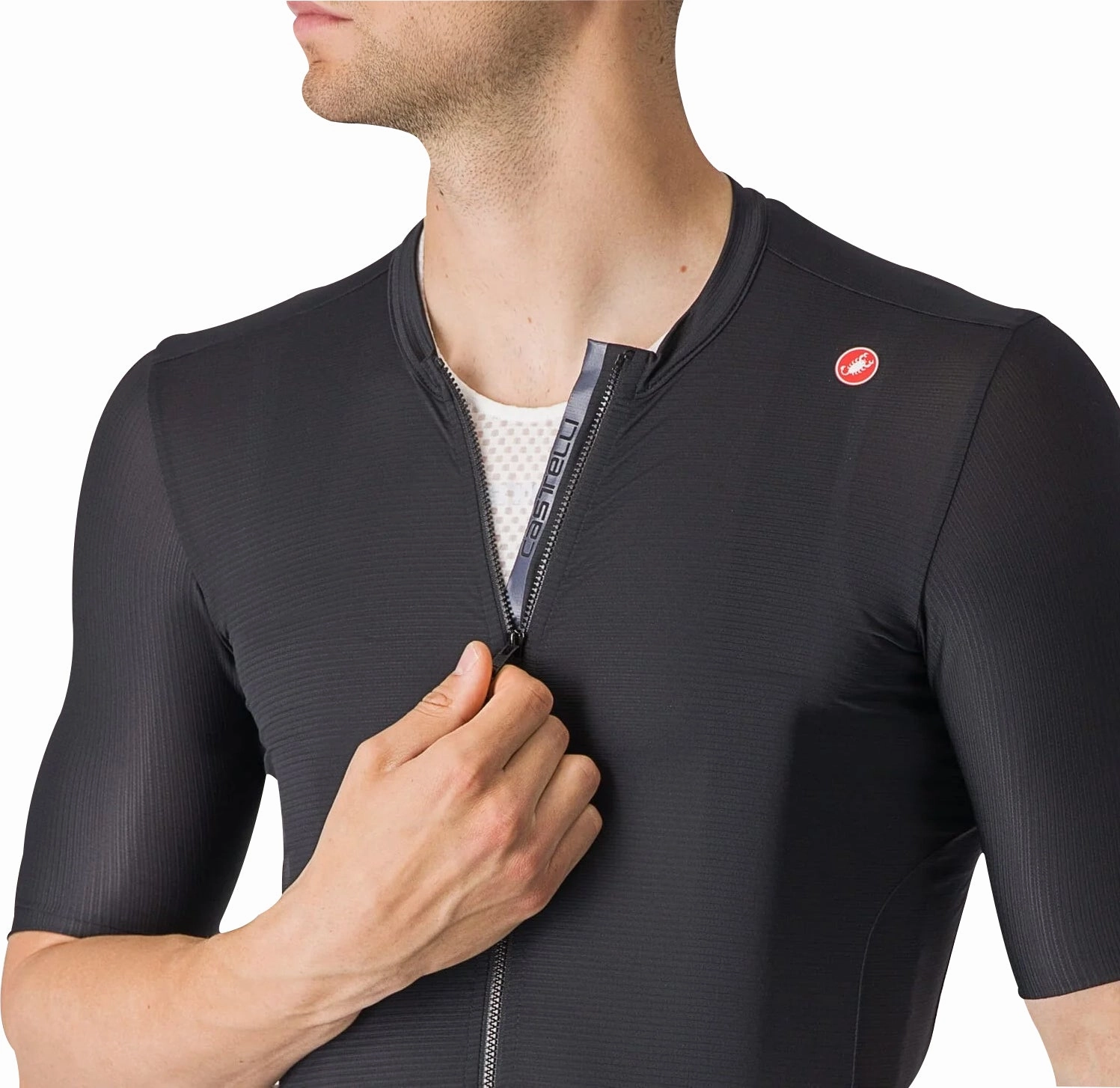 Jogging outfit Castelli Espresso Short Sleeve Mens Cycling Jersey - Black