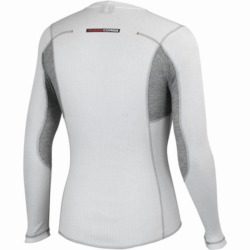 outlet store Flex Fit Contoured Cuffs Castelli Flanders Long Sleeve Mens Cycling Base Layer - White