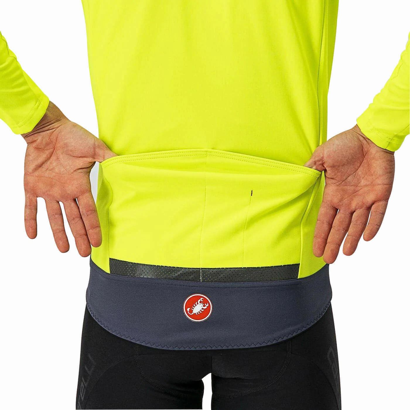 Castelli Perfetto Ros Convertible Mens Cycling Jacket - Yellow Flight