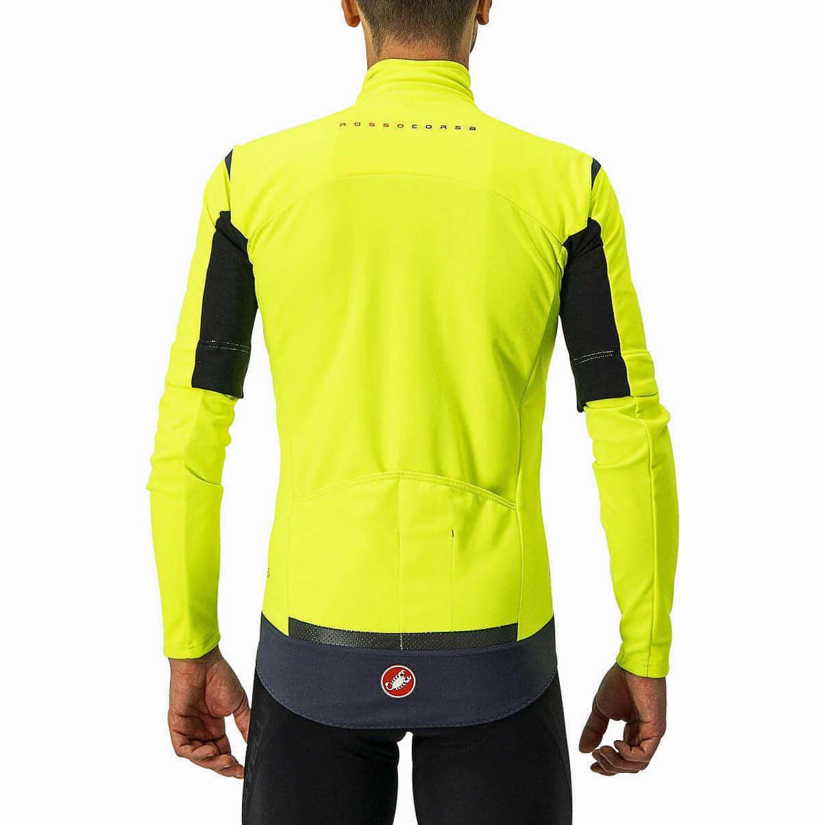Castelli Perfetto Ros Convertible Mens Cycling Jacket - Yellow Love