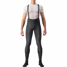 Moisture Managing Castelli Semifreddo Mens Cycling Bib Tights - Black