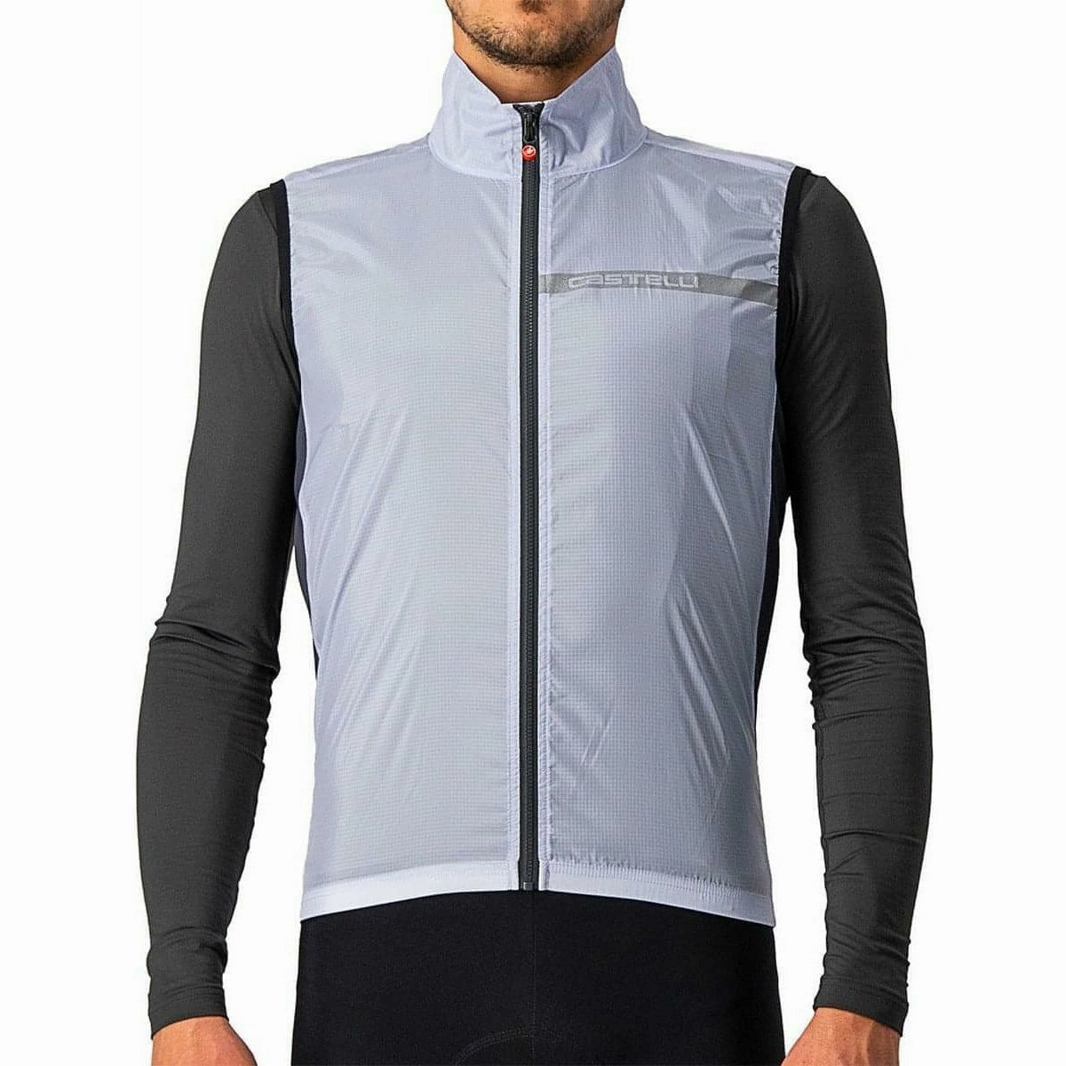 Travel Ready Castelli Squadra Stretch Mens Cycling Gilet - Silver