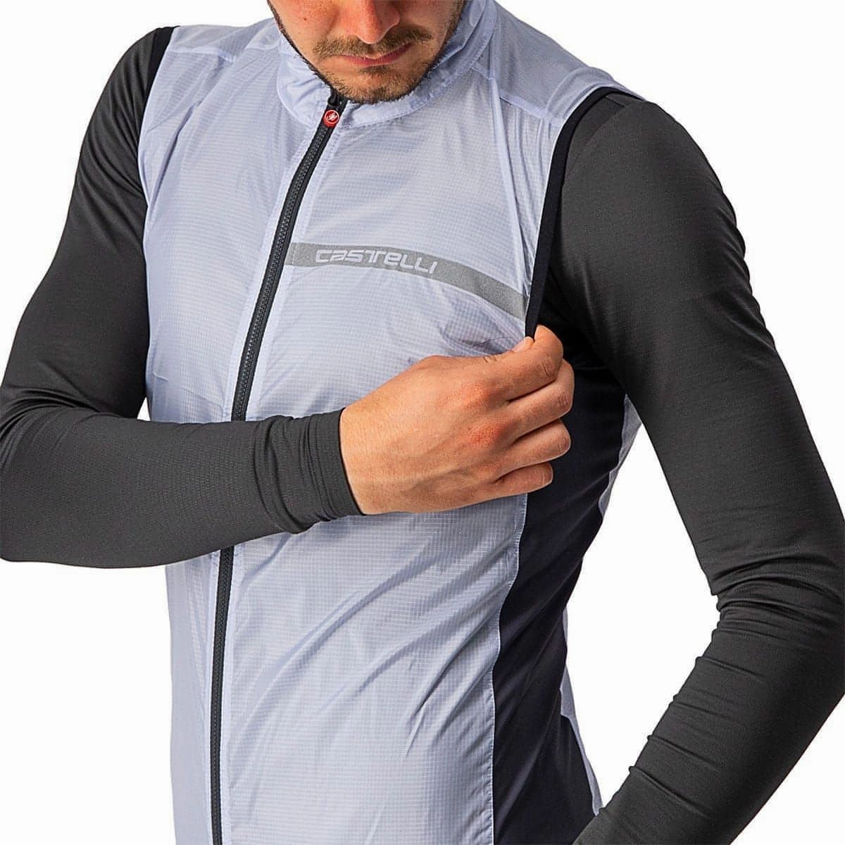 Castelli Squadra Stretch Mens Cycling Gilet - Silver Street Comfort wallet