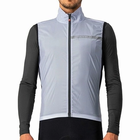 Travel Ready Castelli Squadra Stretch Mens Cycling Gilet - Silver